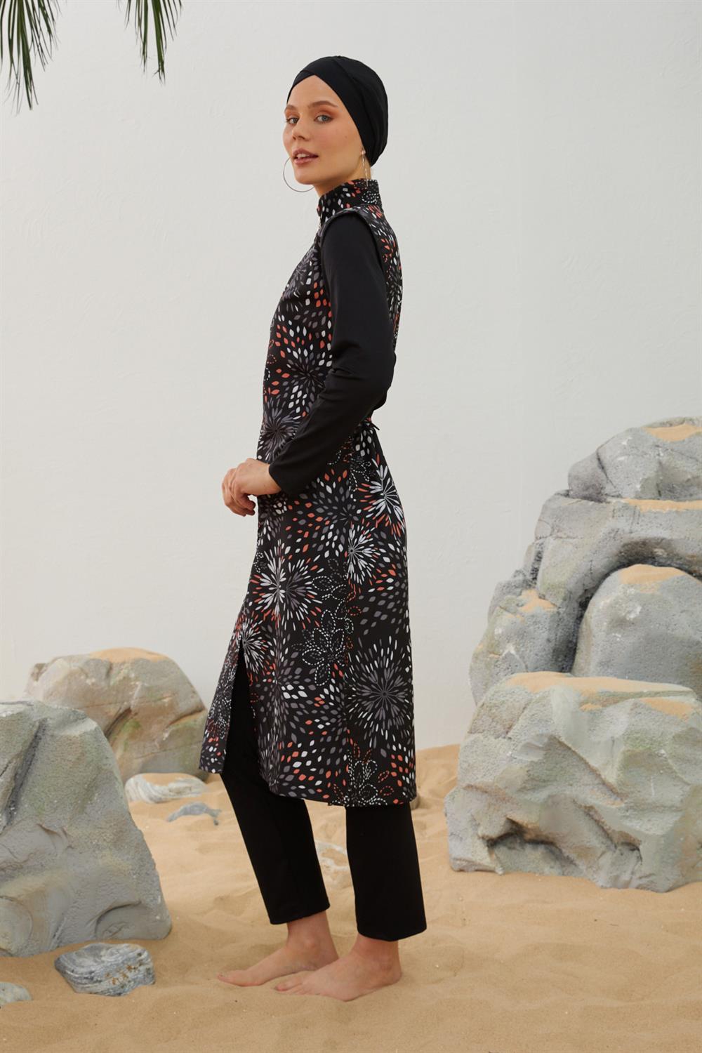 Tam Kapalı Tesettür Mayo Deniz Mayosu TD223-020