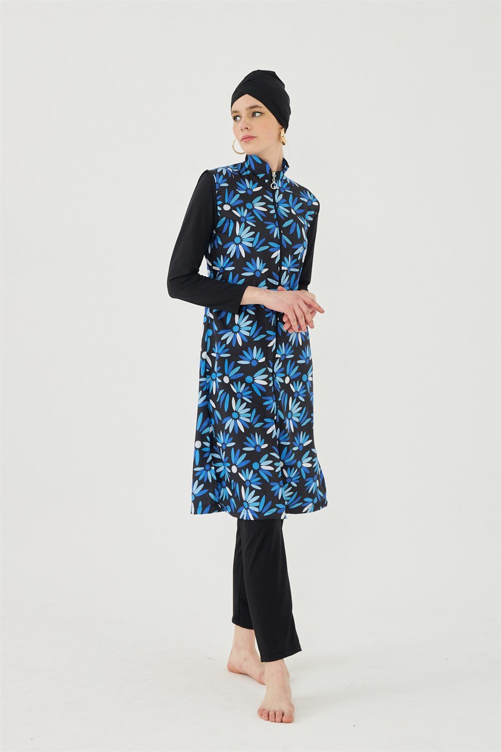 Tam Kapalı Tesettür Mayo Deniz Mayosu HMM-TD23-480