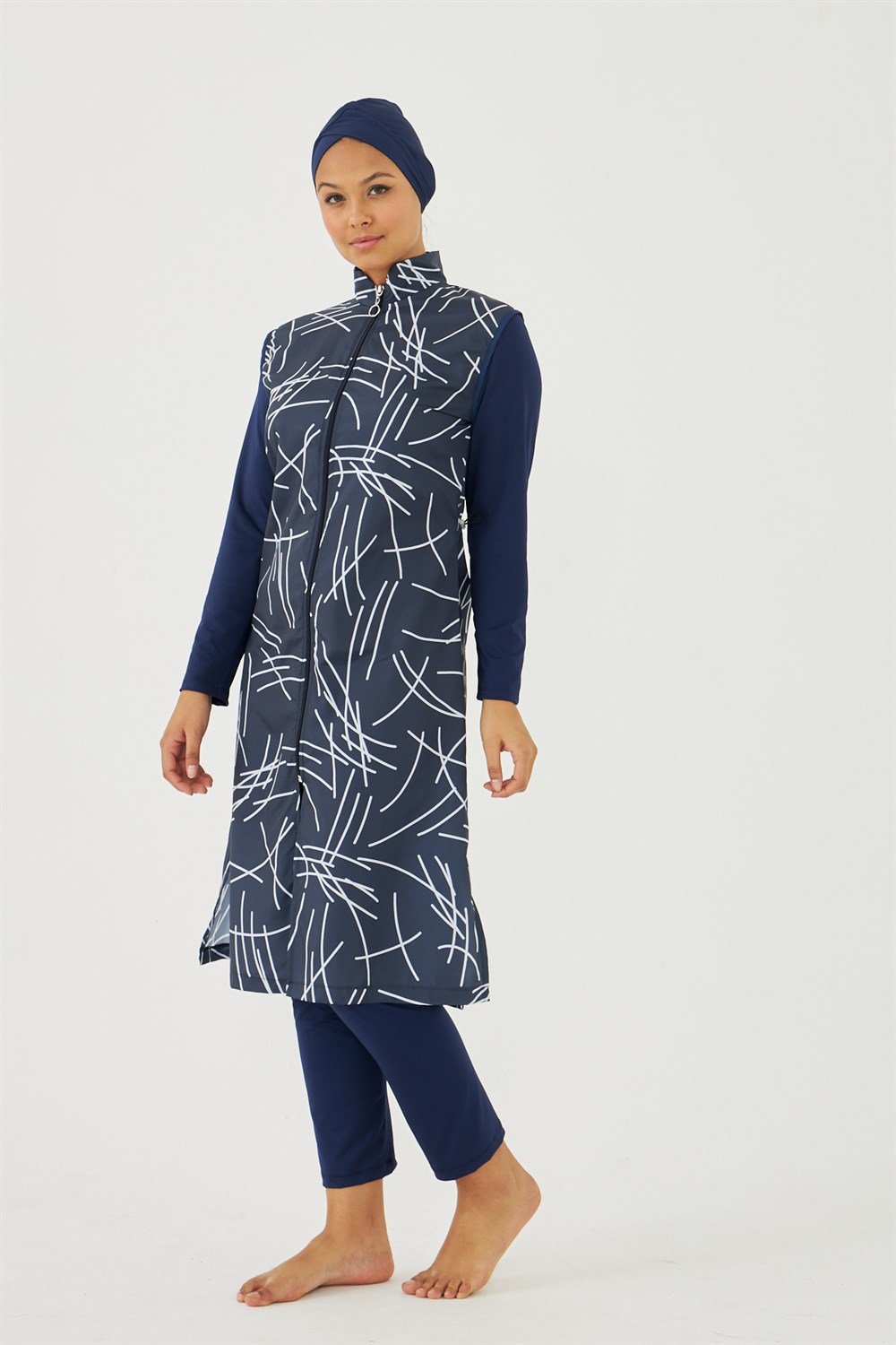 Tam Kapalı Tesettür Mayo Deniz Mayosu TD703-498