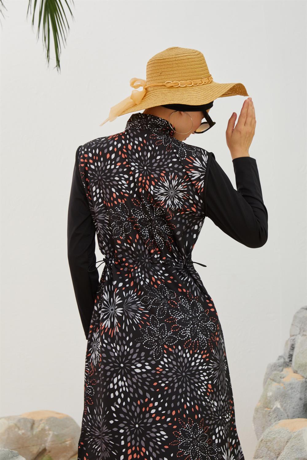 Tam Kapalı Tesettür Mayo Deniz Mayosu TD223-020