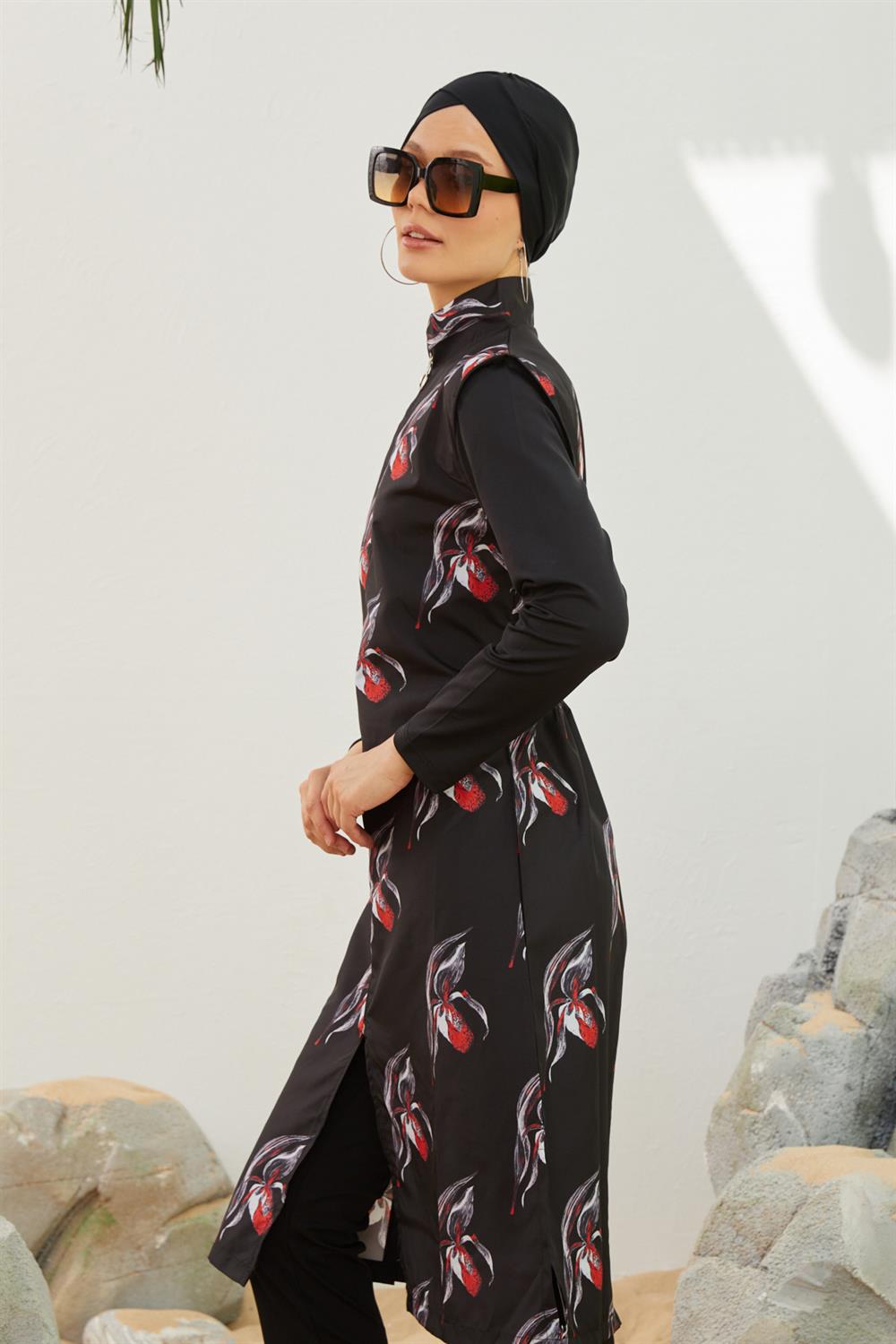 Tam Kapalı Tesettür Mayo Deniz Mayosu TD223-040