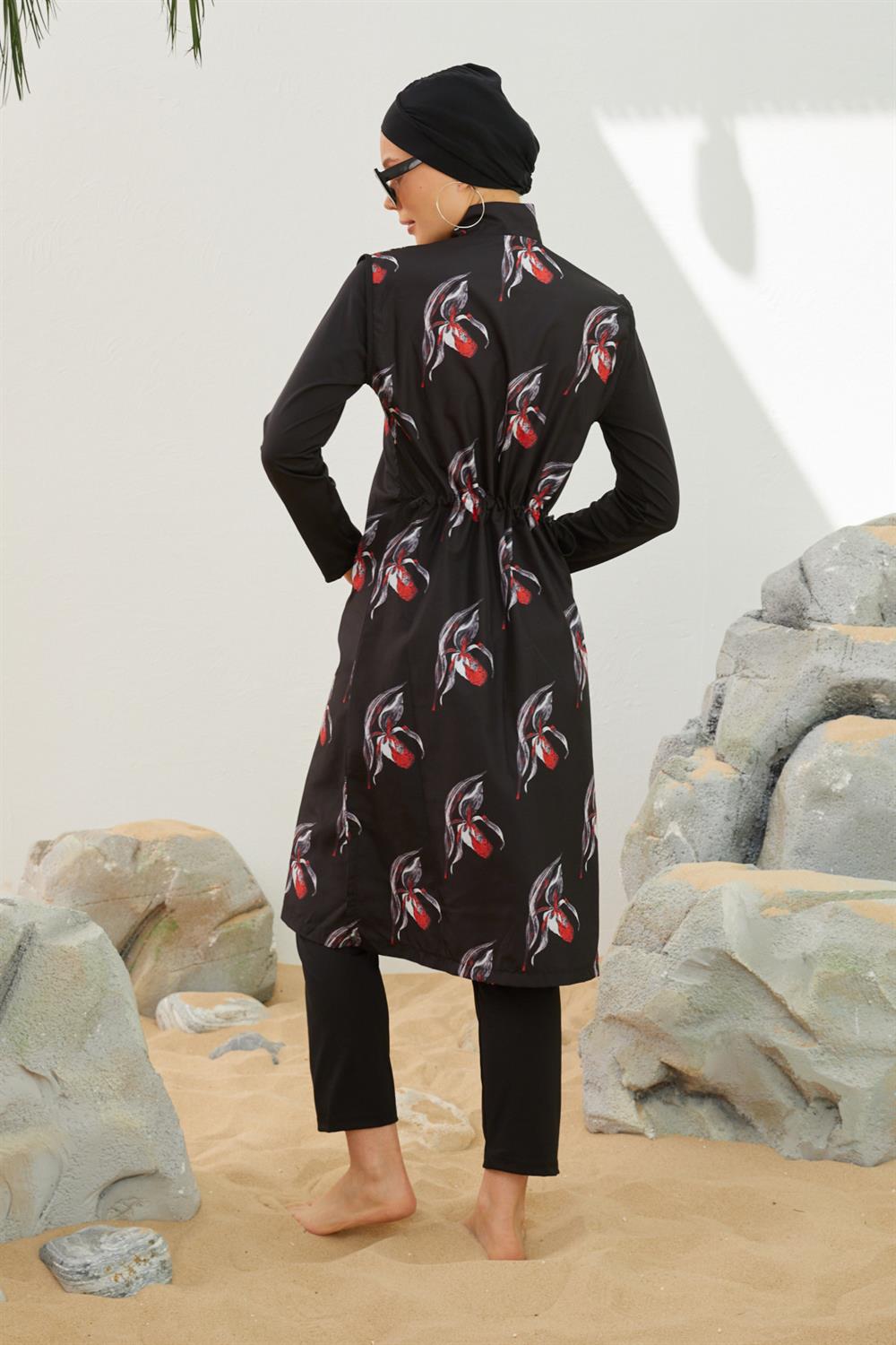 Tam Kapalı Tesettür Mayo Deniz Mayosu TD223-040