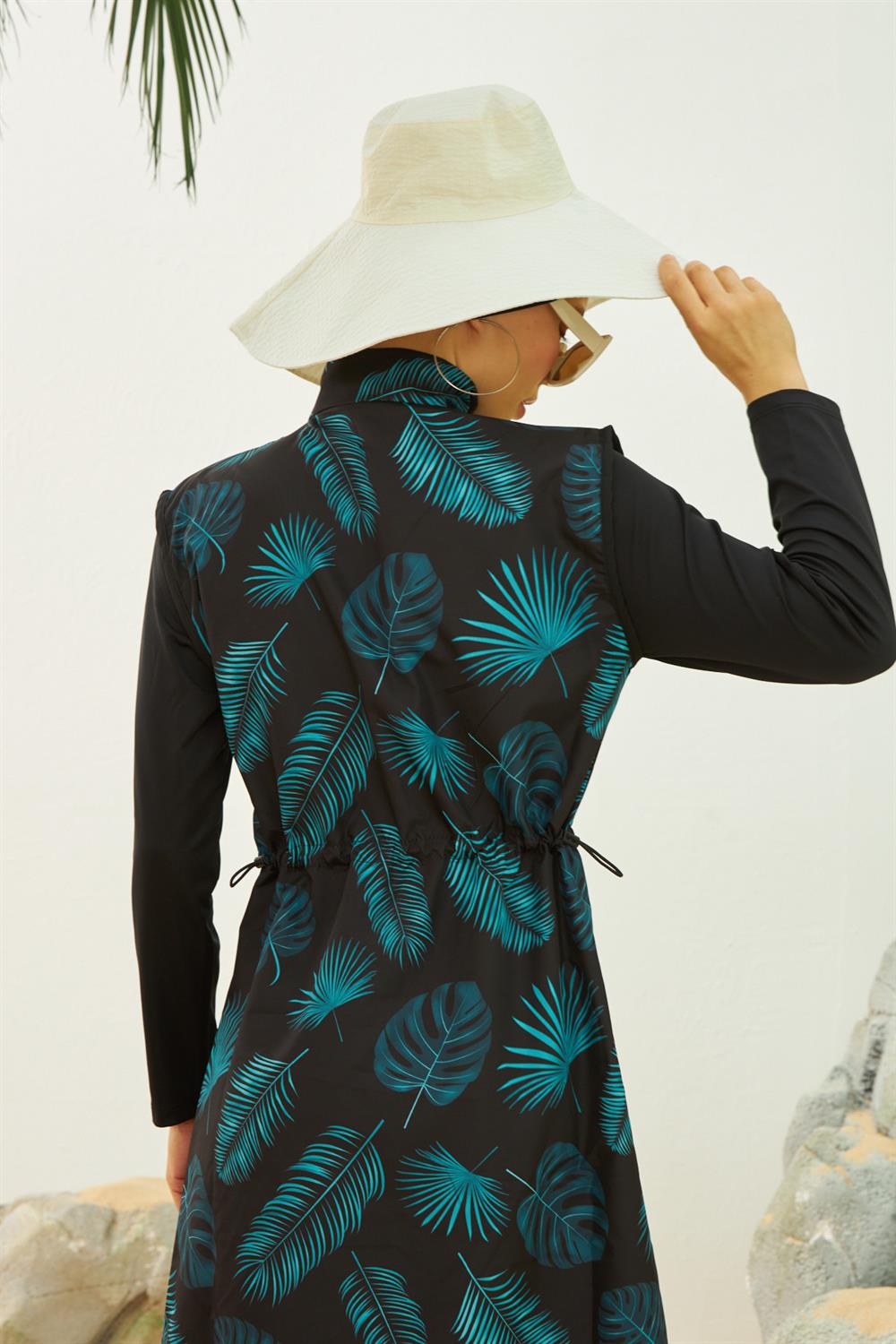 Tam Kapalı Tesettür Mayo Deniz Mayosu TD223-030