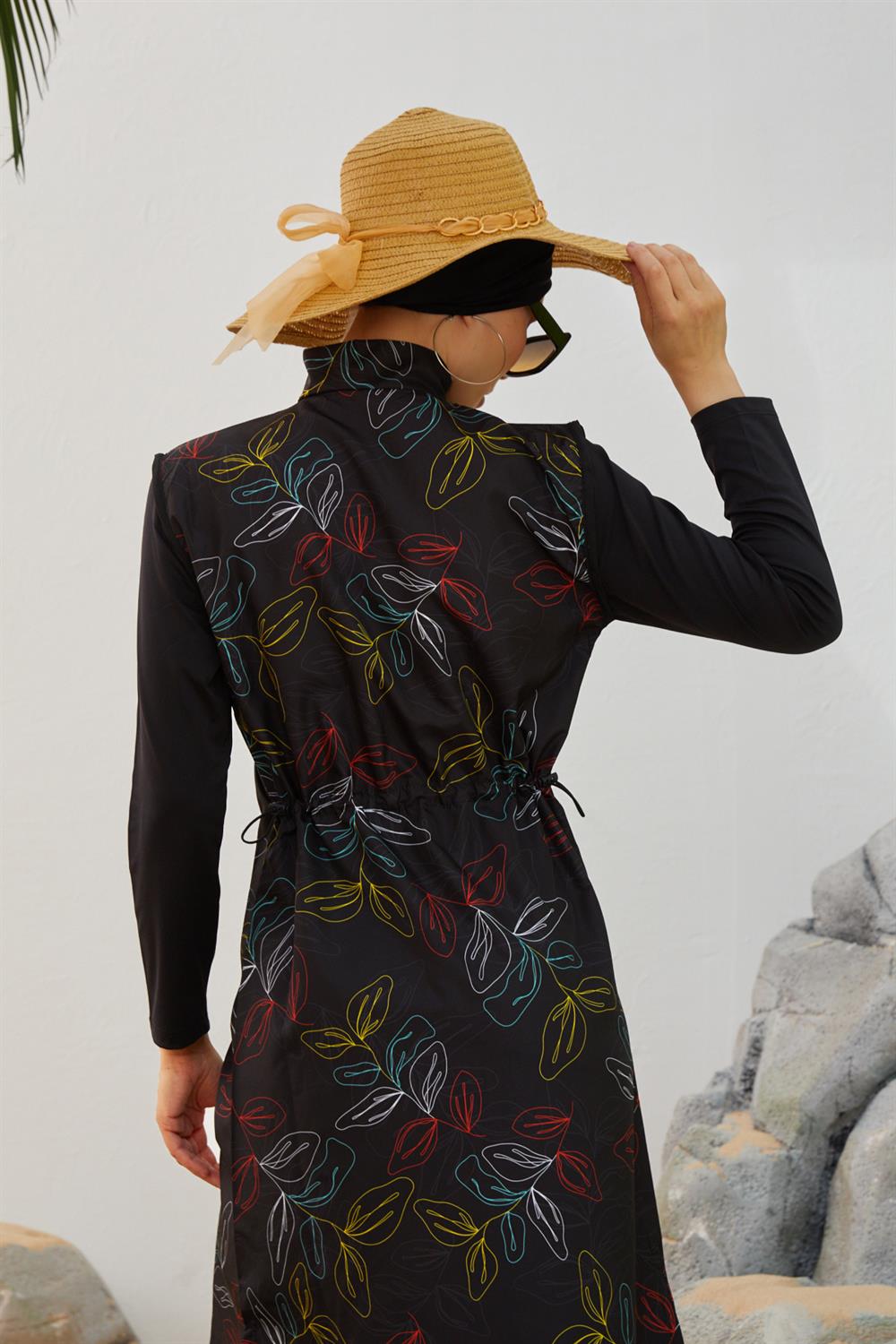 Tam Kapalı Tesettür Mayo Deniz Mayosu TD223-001