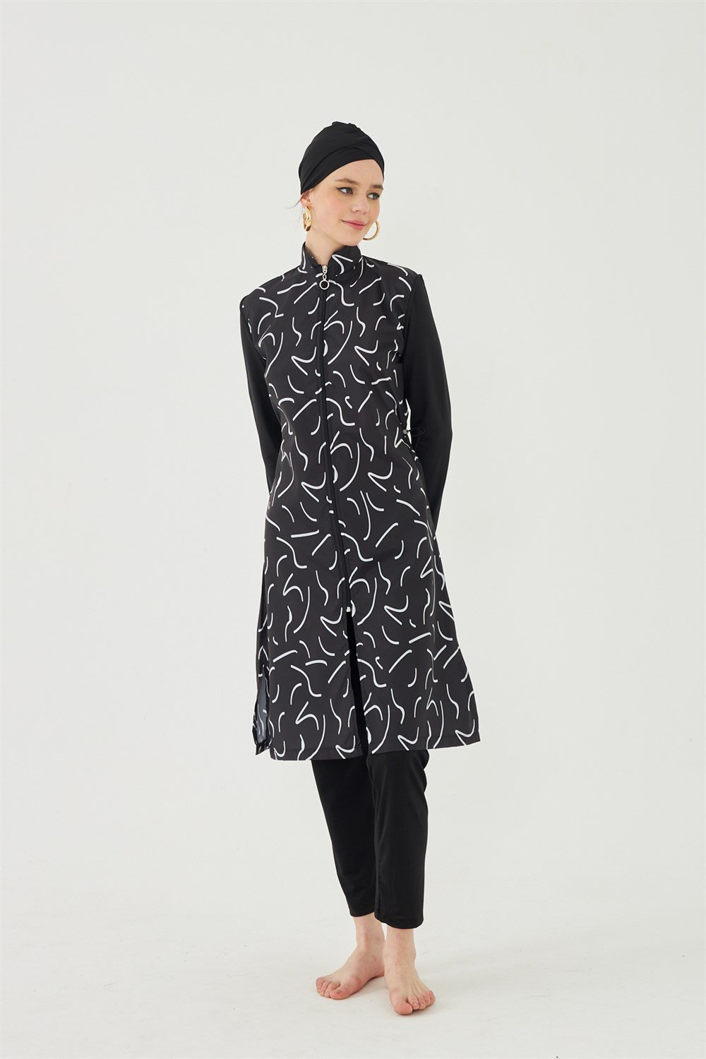 Tam Kapalı Tesettür Mayo Deniz Mayosu TD23-360