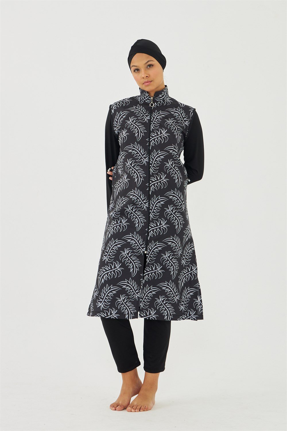 Tam Kapalı Tesettür Mayo Deniz Mayosu TD703-13