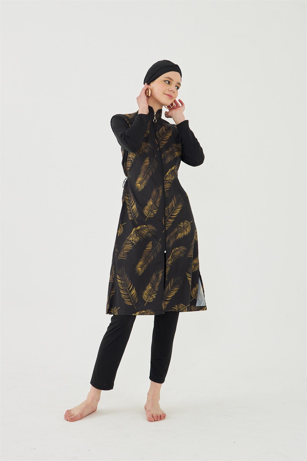 Tam Kapalı Tesettür Mayo Deniz Mayosu TD703-10