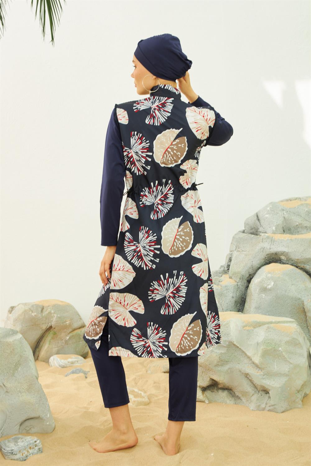 Tam Kapalı Tesettür Mayo Deniz Mayosu TD223-501