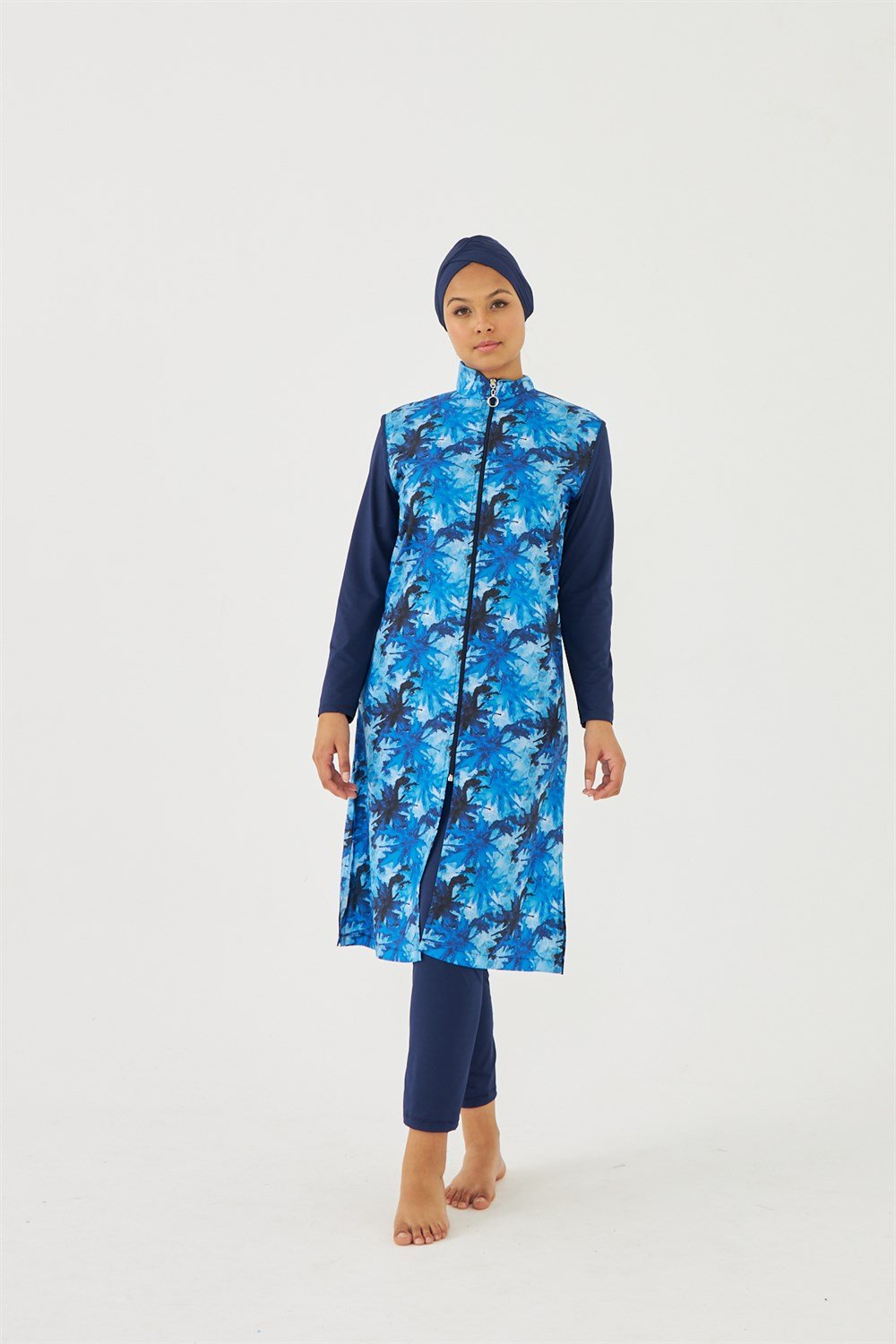 Tam Kapalı Tesettür Mayo Deniz Mayosu TD703-456