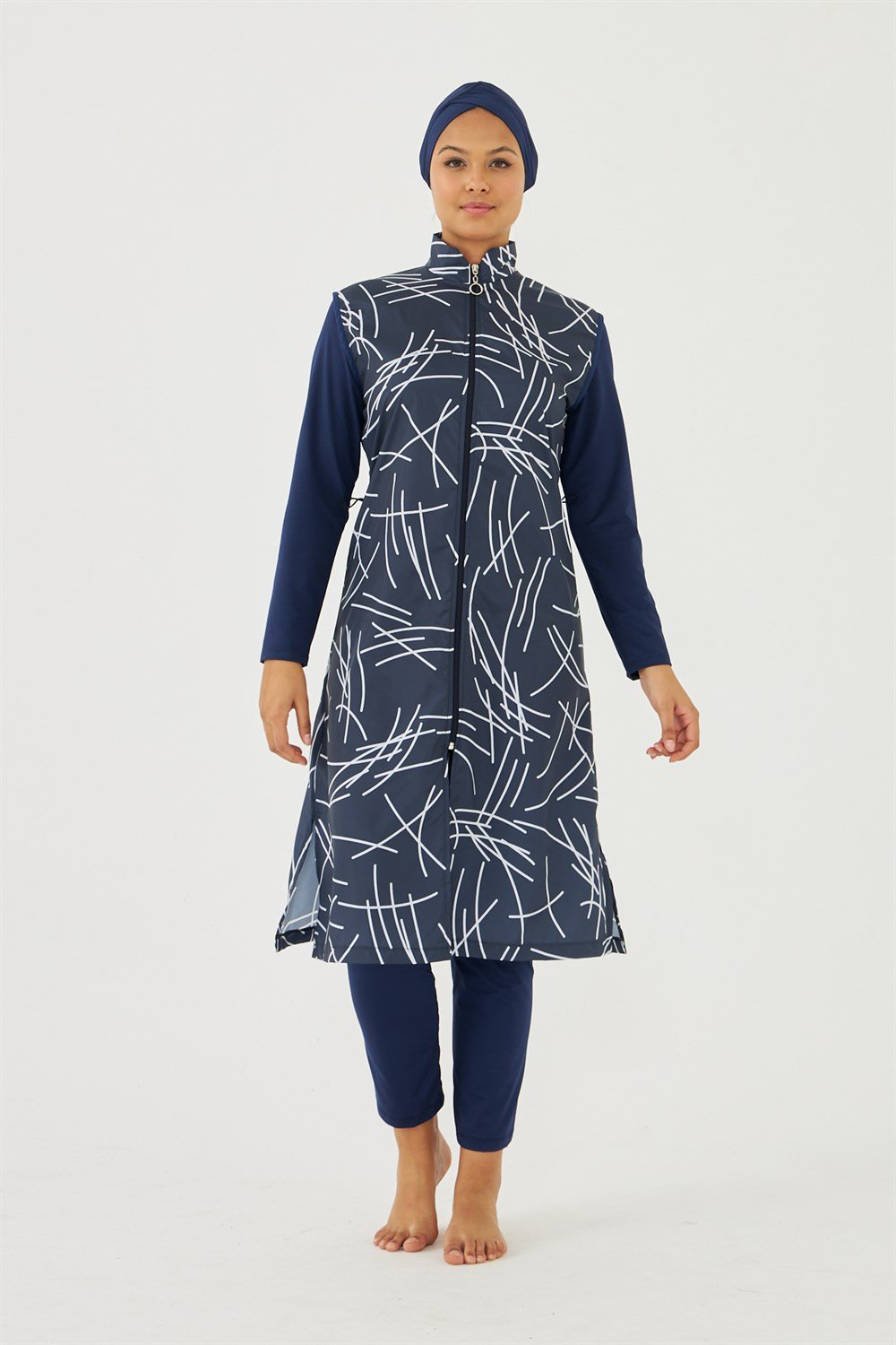 Tam Kapalı Tesettür Mayo Deniz Mayosu TD703-498