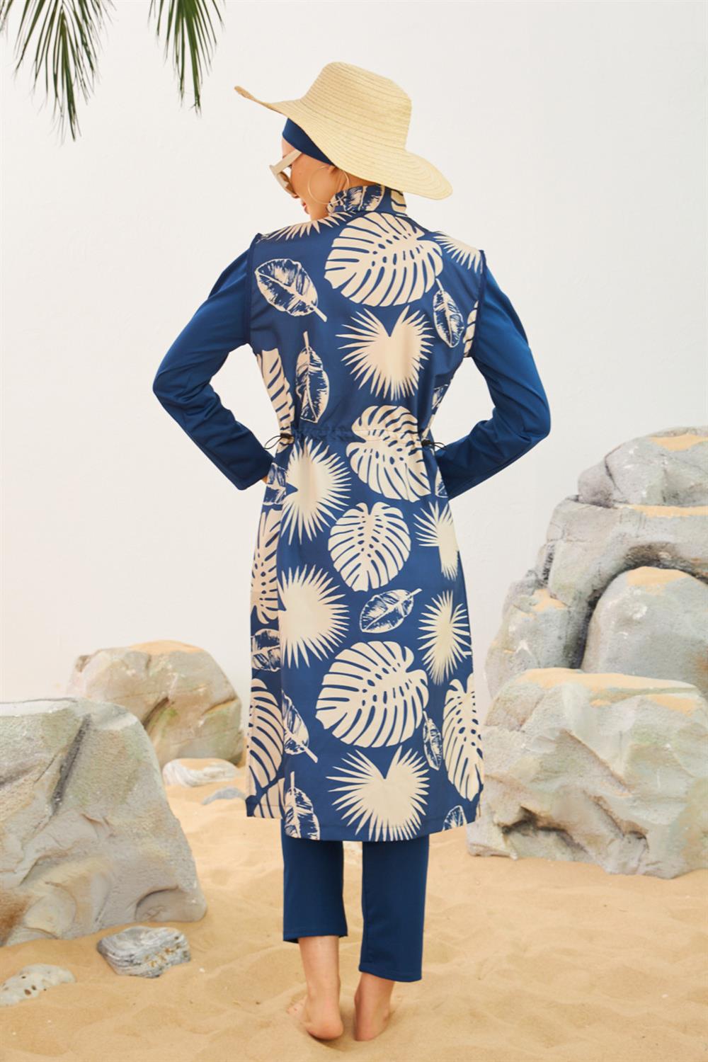 Tam Kapalı Tesettür Mayo Deniz Mayosu TD223-518