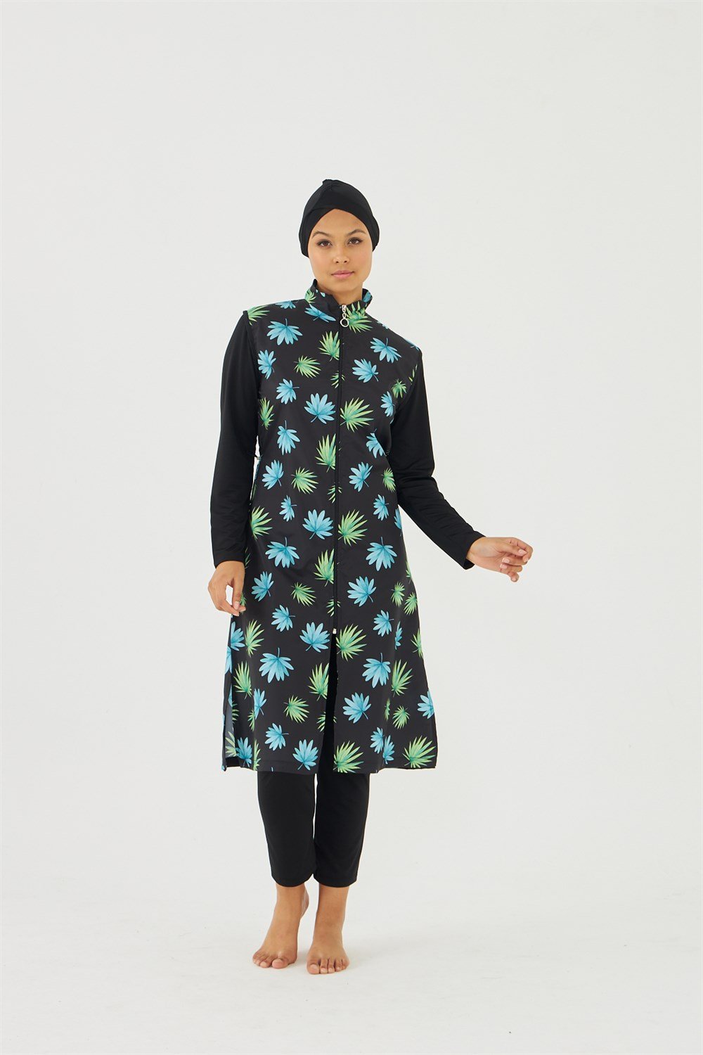 Tam Kapalı Tesettür Mayo Deniz Mayosu TD703-93