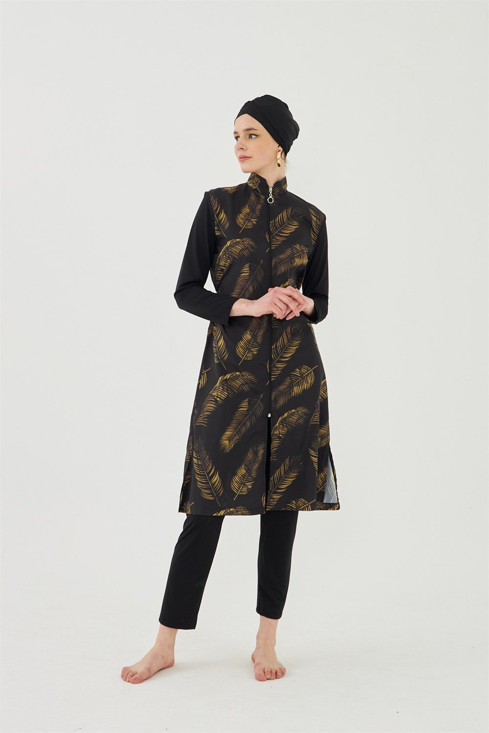 Tam Kapalı Tesettür Mayo Deniz Mayosu TD703-10