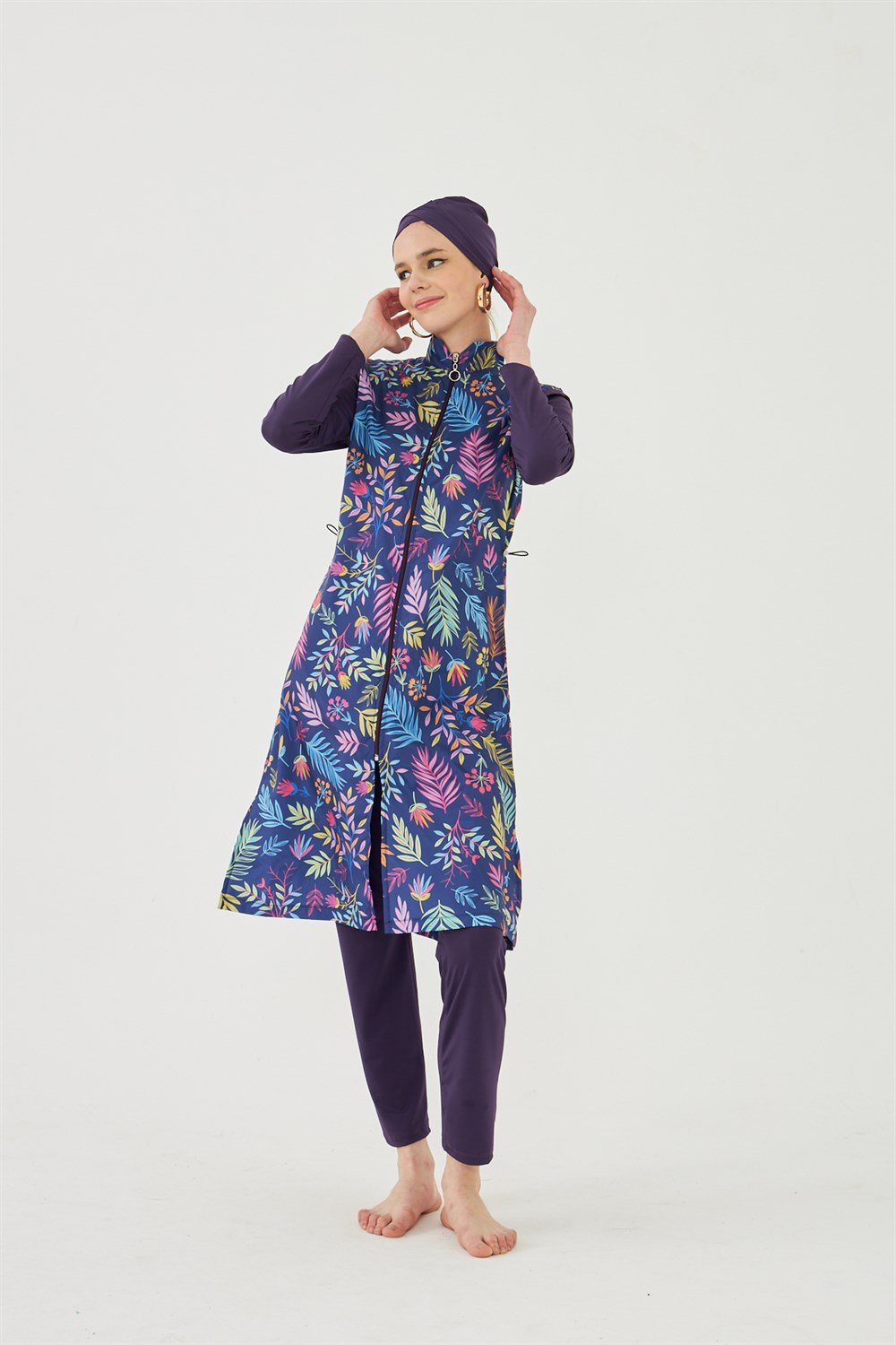 Tam Kapalı Tesettür Mayo Deniz Mayosu TD21-250