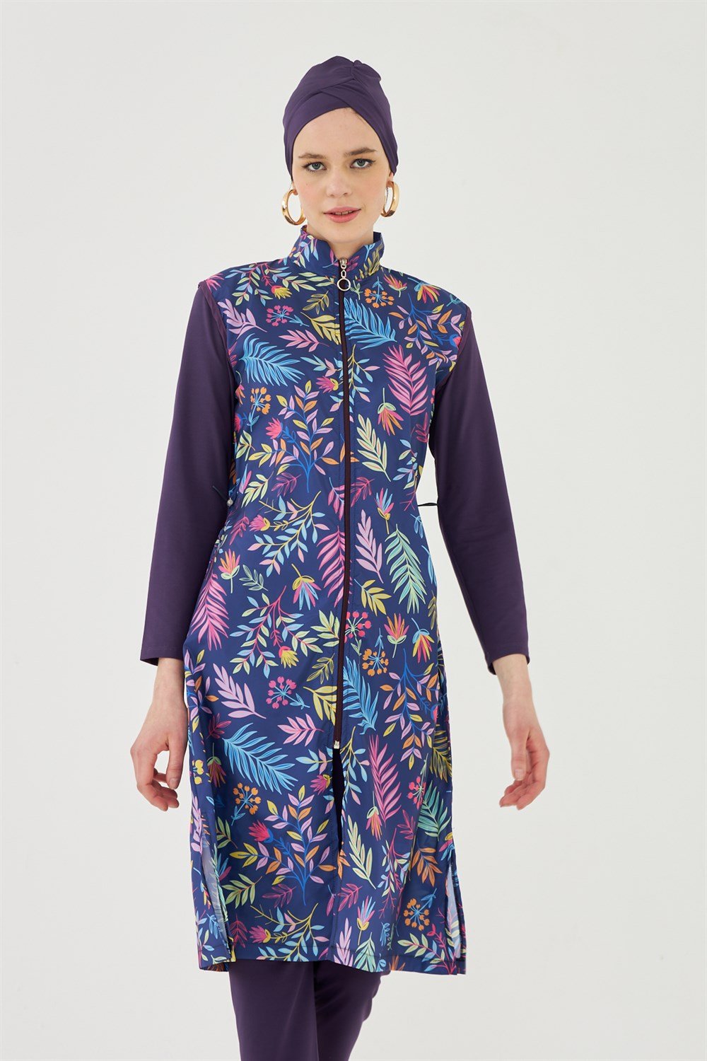 Tam Kapalı Tesettür Mayo Deniz Mayosu TD21-250