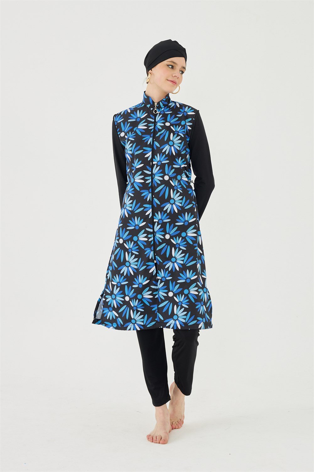 Tam Kapalı Tesettür Mayo Deniz Mayosu HMM-TD23-480