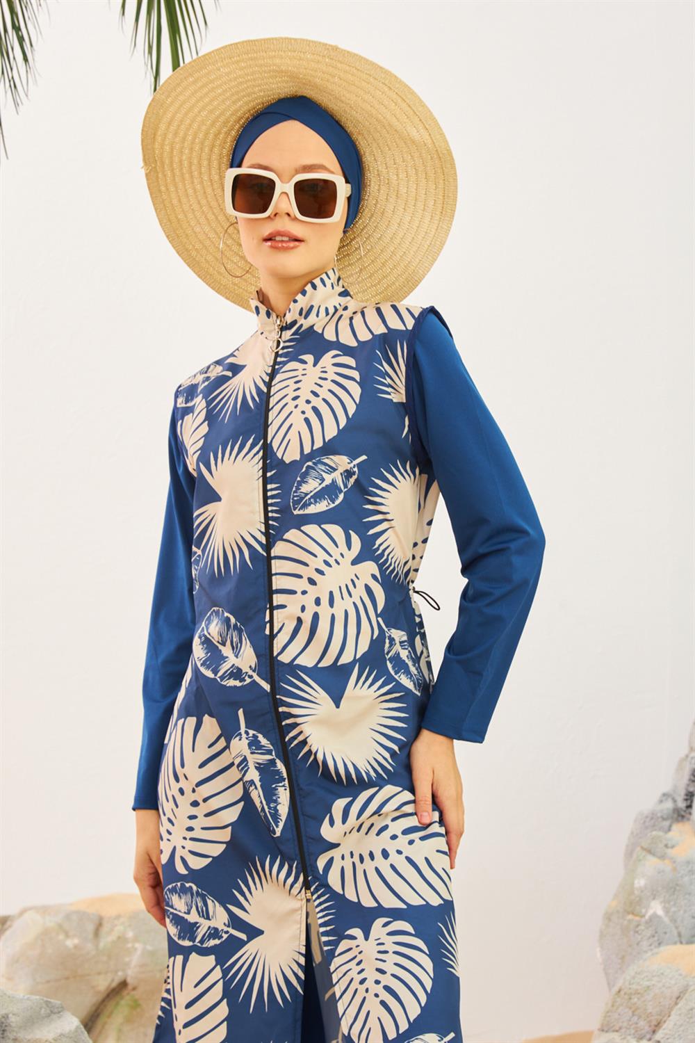 Tam Kapalı Tesettür Mayo Deniz Mayosu TD223-518