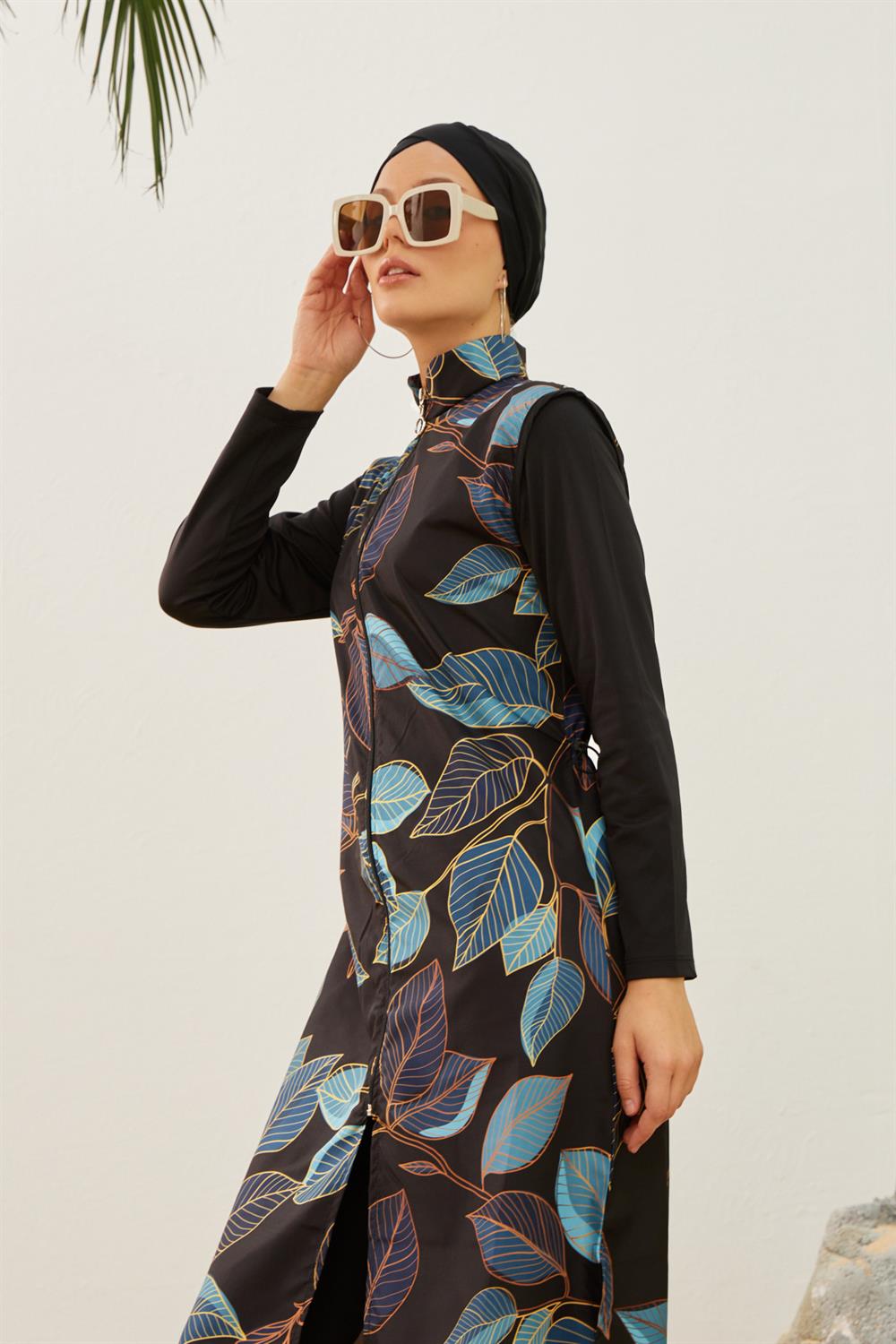 Tam Kapalı Tesettür Mayo Deniz Mayosu TD223-050