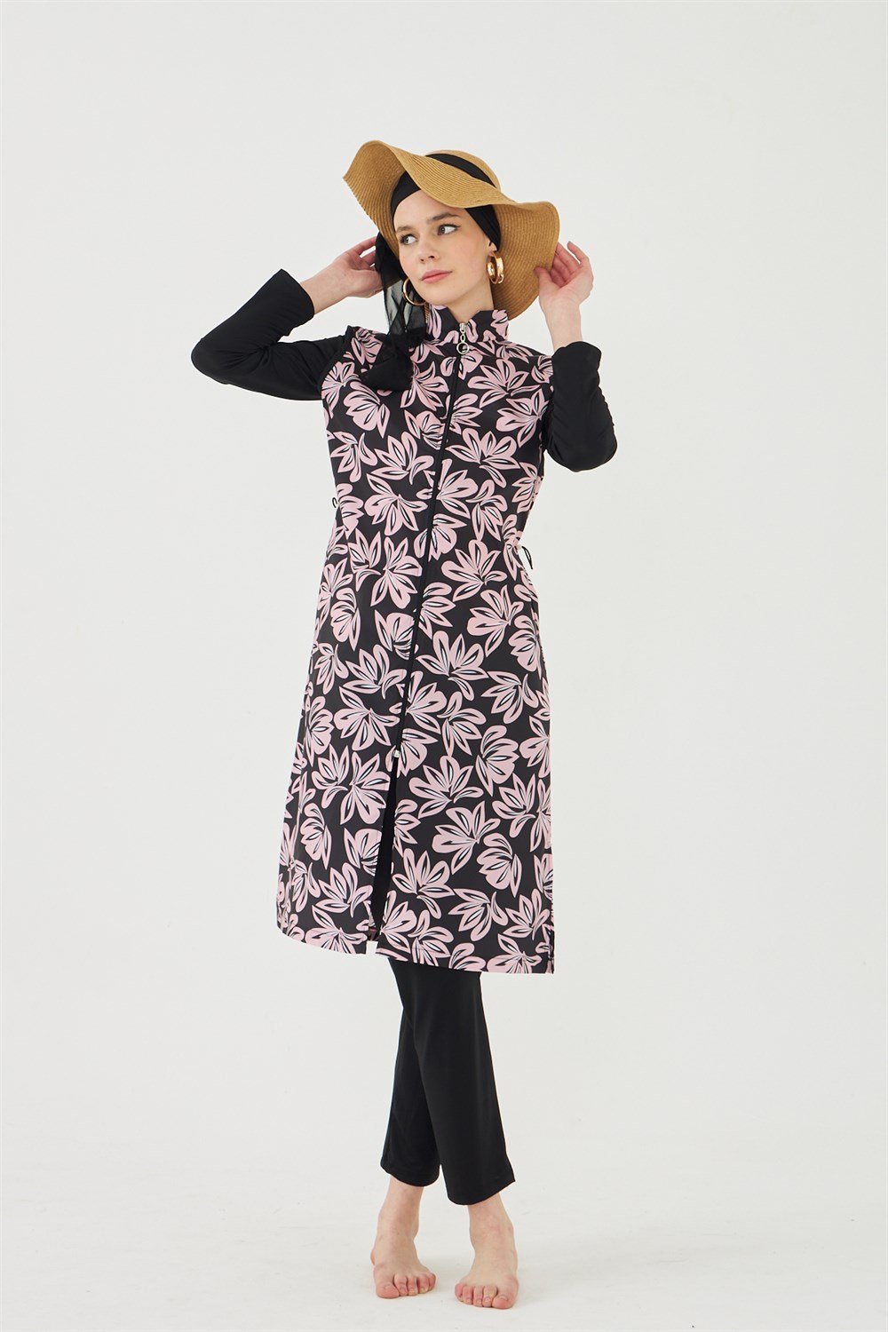 Tam Kapalı Tesettür Mayo Deniz Mayosu TD703/99