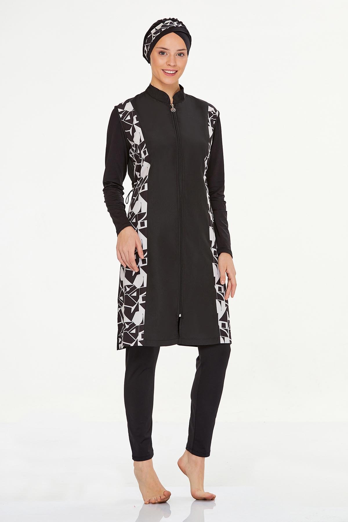 Tam Kapalı Tesettür Mayo Georgıa 8240 Siyah