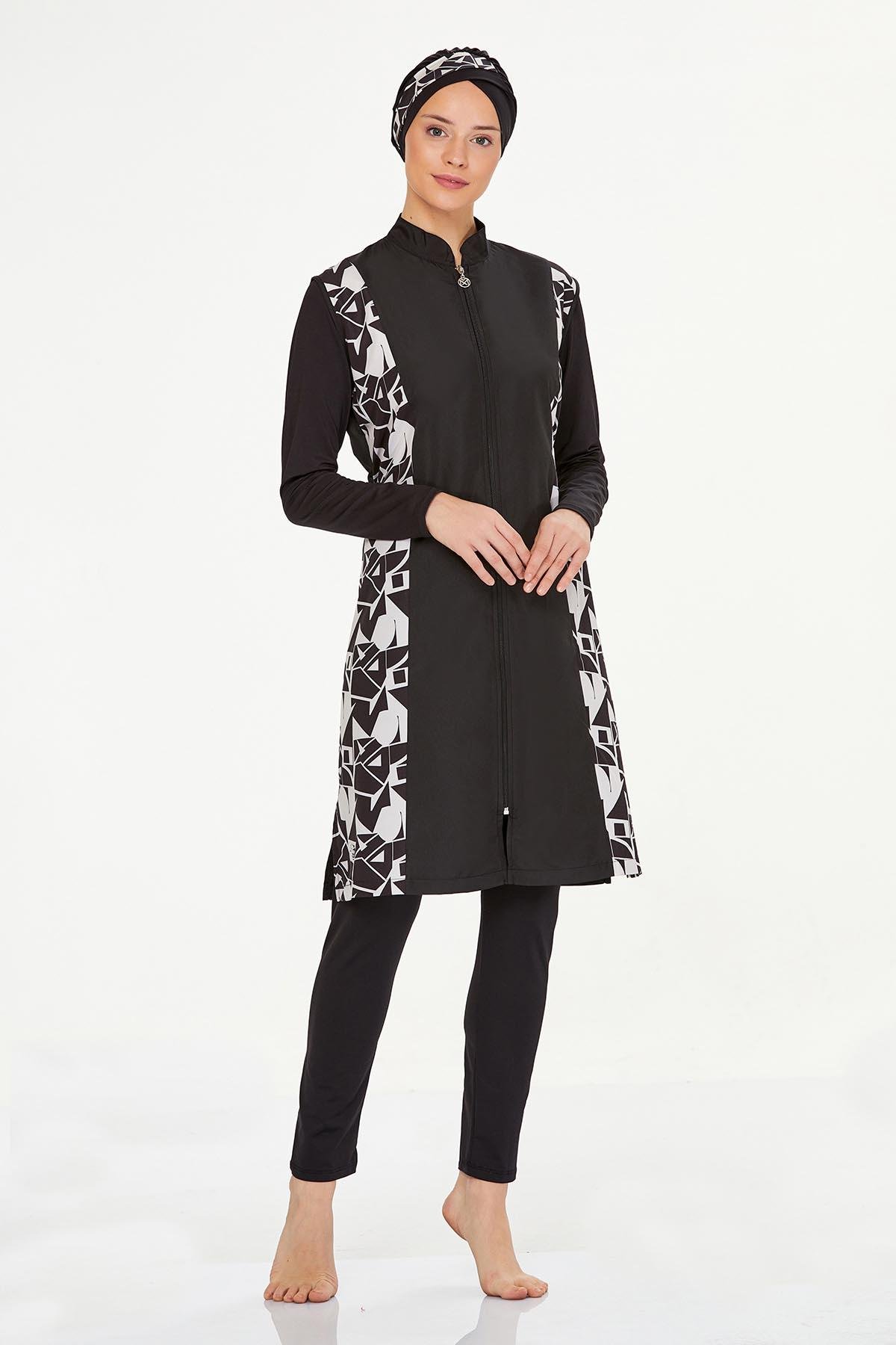 Tam Kapalı Tesettür Mayo Georgıa 8240 Siyah