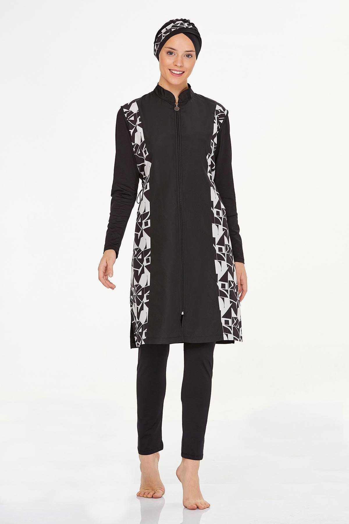 Tam Kapalı Tesettür Mayo Georgıa 8240 Siyah