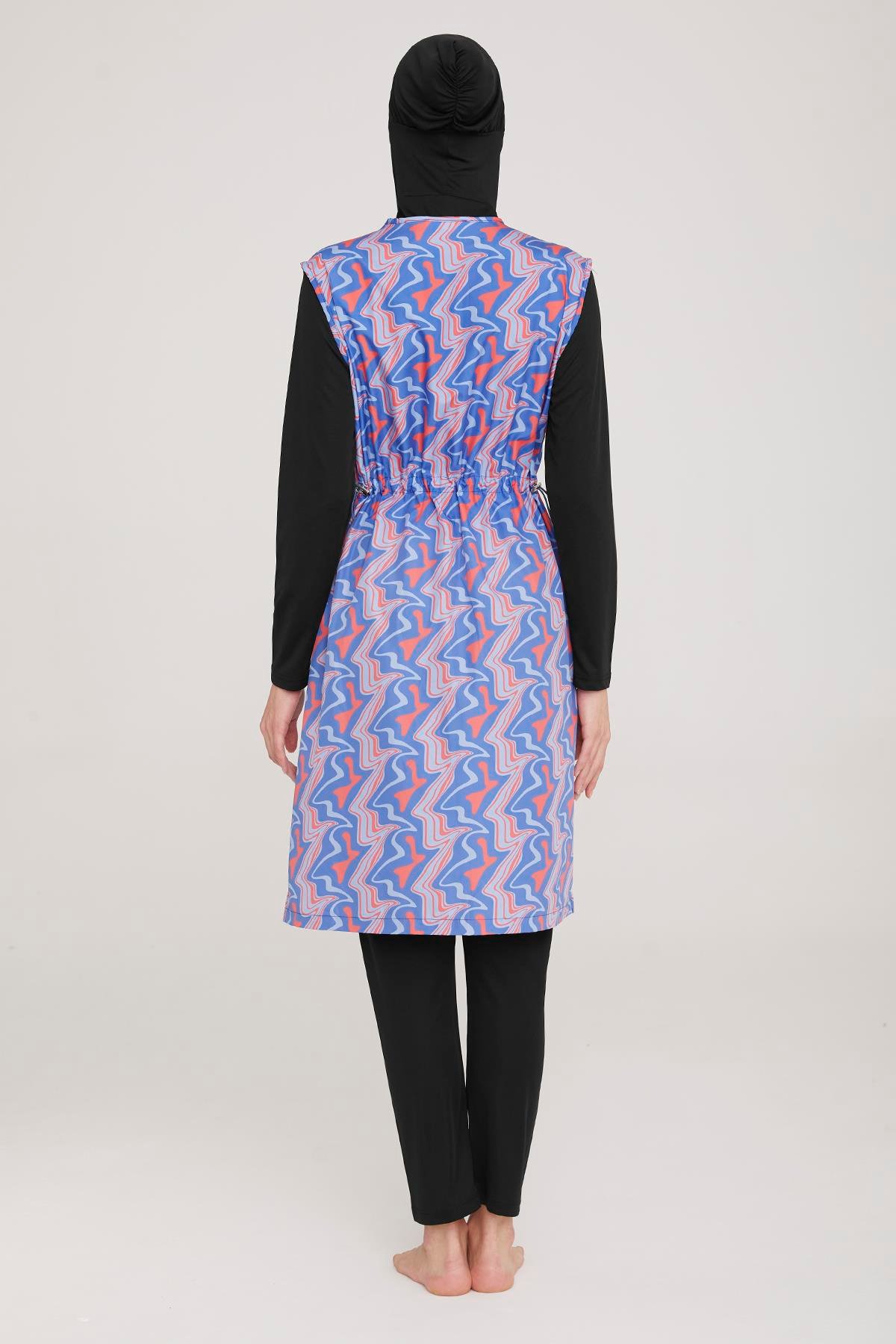 Tam Kapalı Tesettür Mayo Jaana 2 9040 Siyah Remsa Mayo