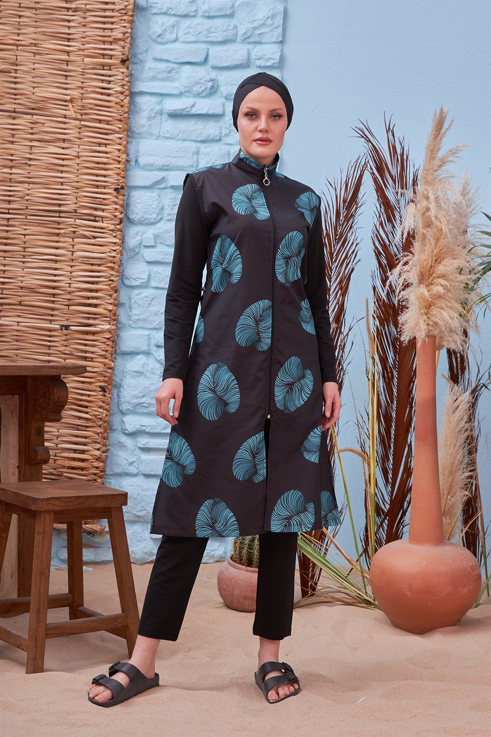 Tam Kapalı Tesettür Mayo Remsa Mayo R4407 Serra