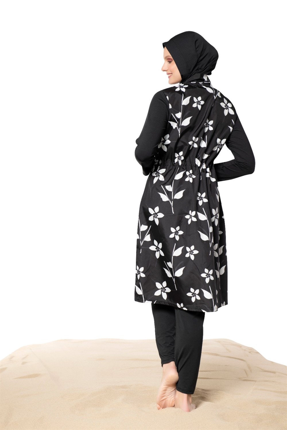 Tam Kapalı Tesettür Mayo Remsa Mayo Siyah 22145-1