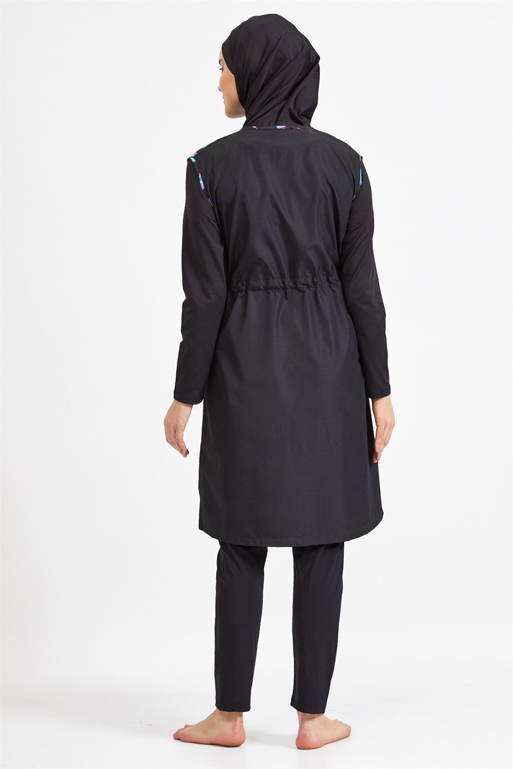Tam Kapalı Tesettür Mayo Rozamay 0941 Siyah