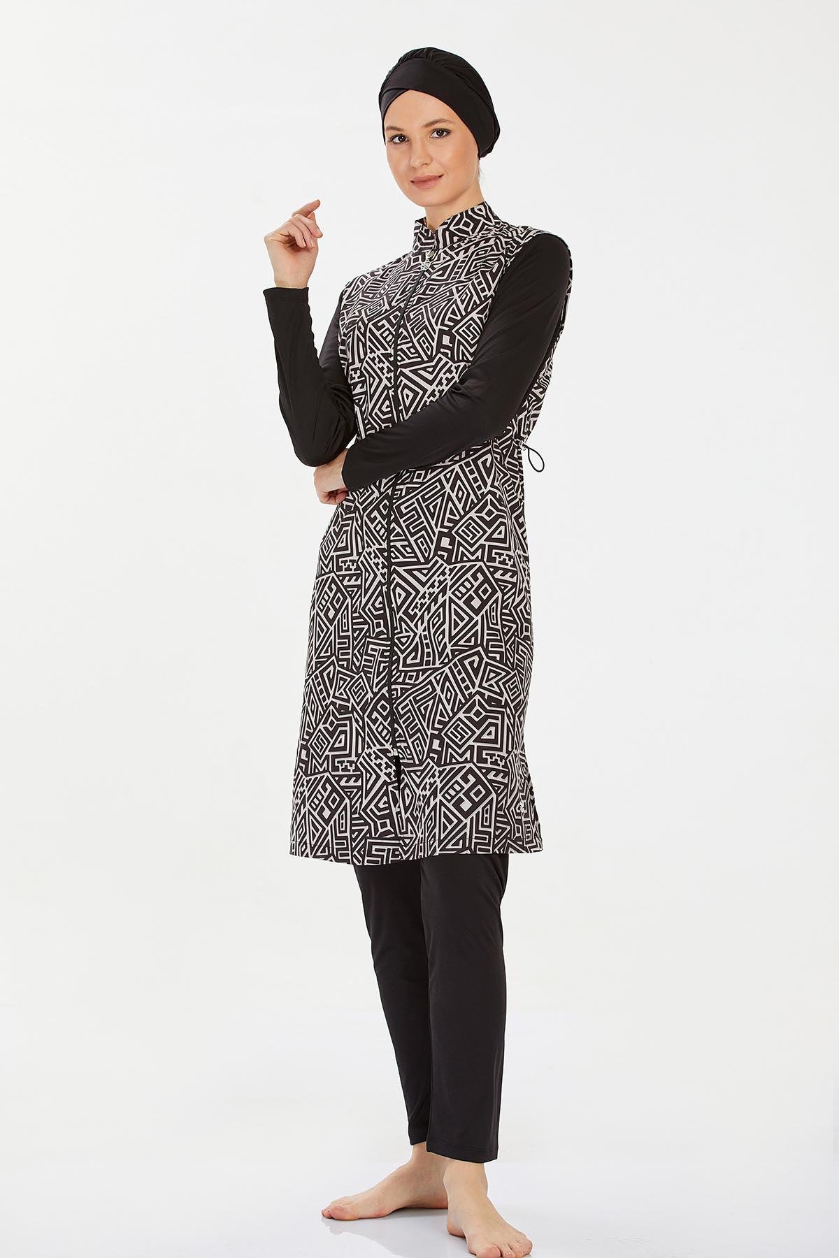 Tam Kapalı Tesettür Mayo Sofıya 9270 Siyah