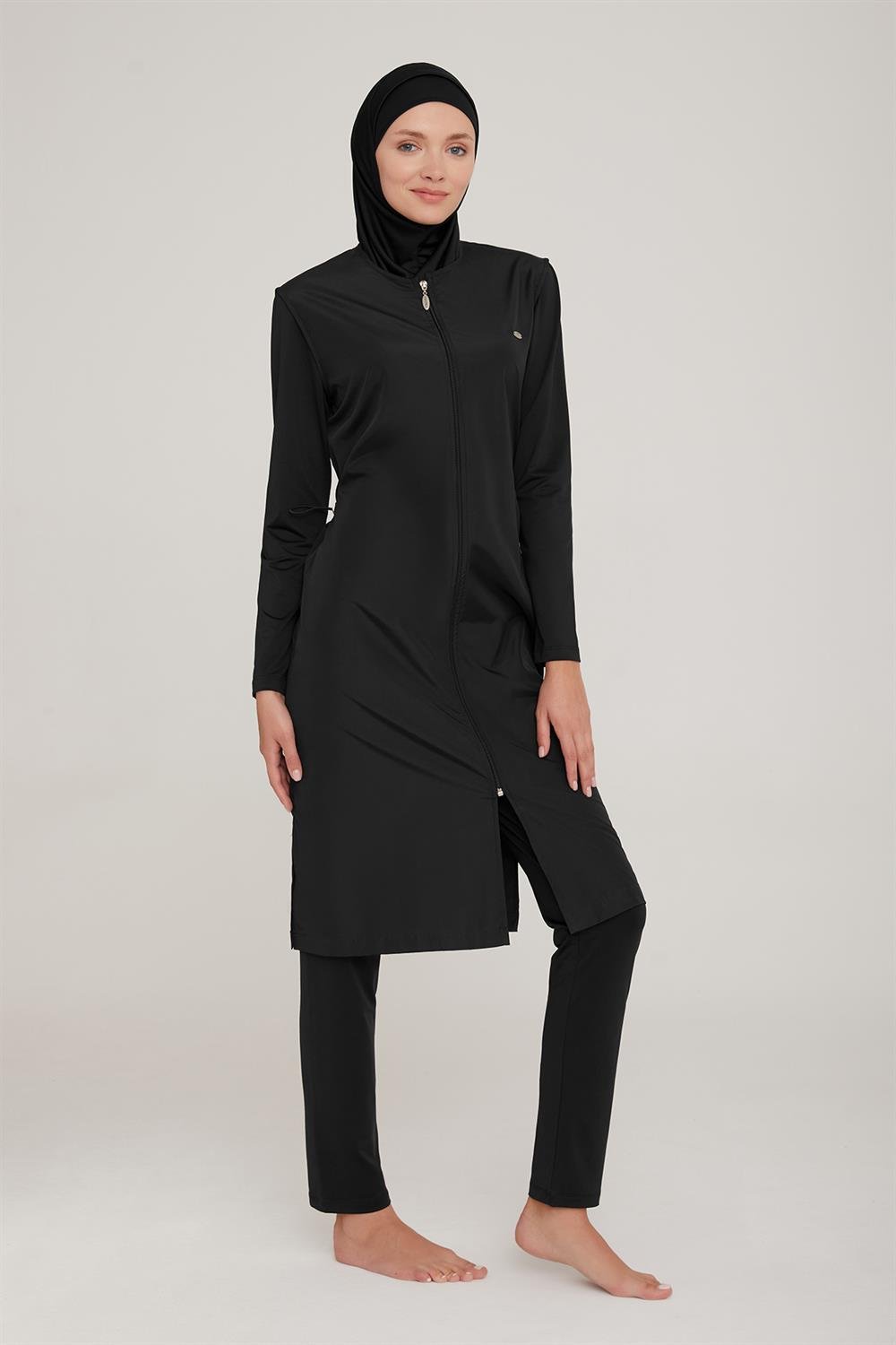 Tam Kapalı Tesettür Mayo Thandıe 1250 Siyah Remsa Mayo