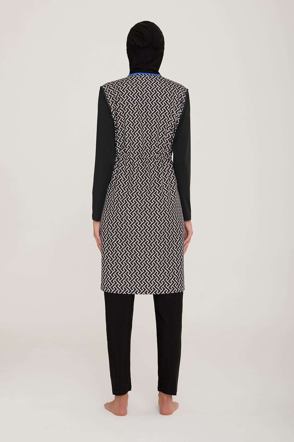 Tam Kapalı Tesettür Mayo Vıctorıa 3 2234 Siyah Remsa Mayo