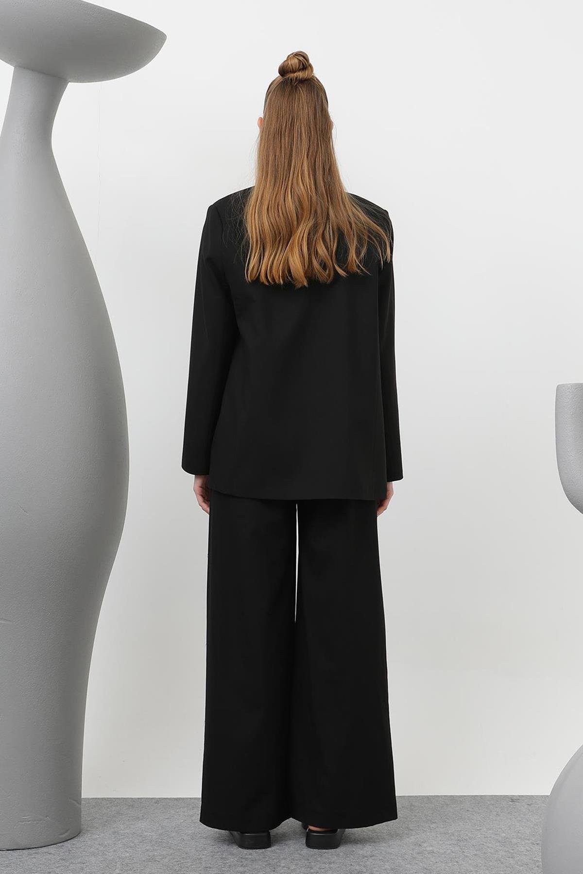 Tasarım Blazer Ceket 32151 Siyah