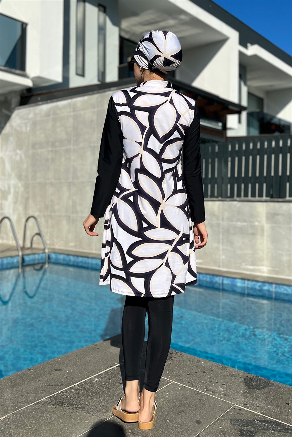 Tasarım Tam Kapalı Tesettür Mayo Remsa Mayo Bej 900-400-2