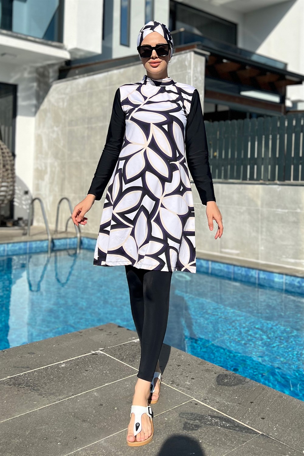 Tasarım Tam Kapalı Tesettür Mayo Remsa Mayo Bej 900-400-2