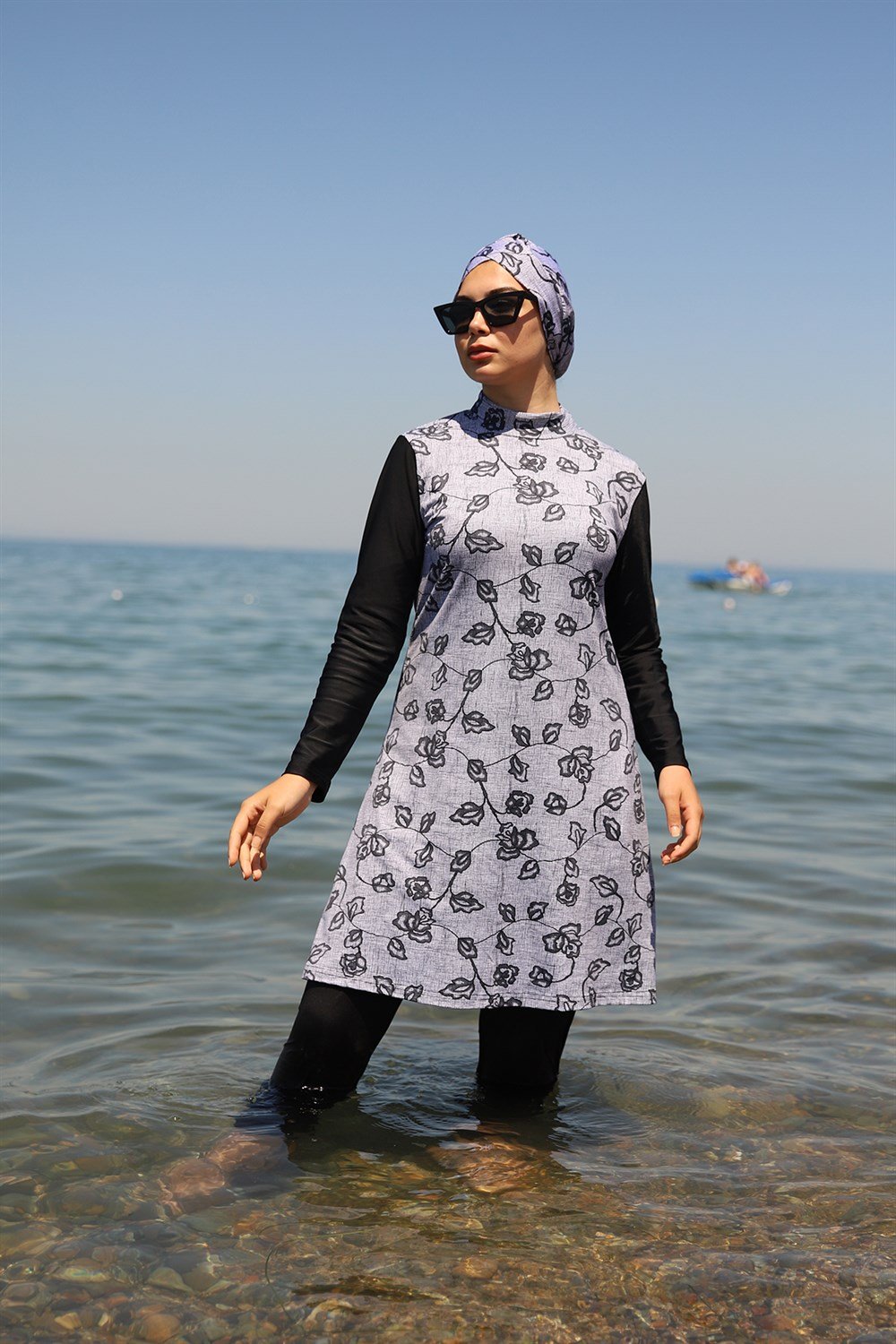 Tasarım Tam Kapalı Tesettür Mayo Remsa Mayo Siyah 900-203