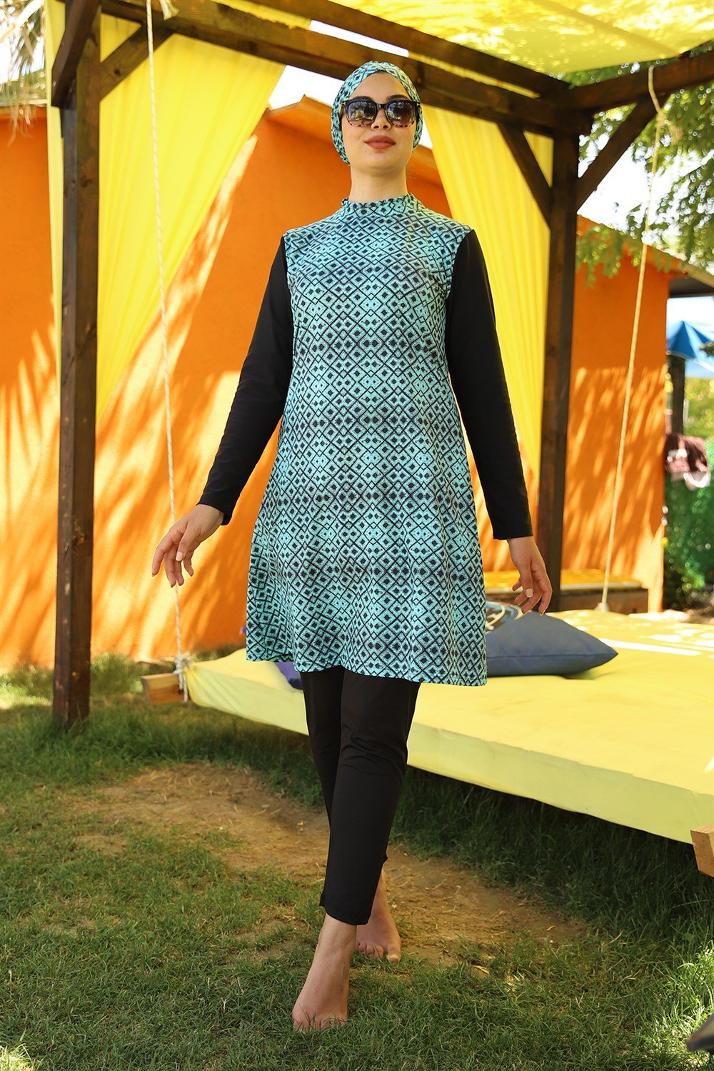 Tasarım Tam Kapalı Tesettür Mayo Remsa Mayo Mint 900-200