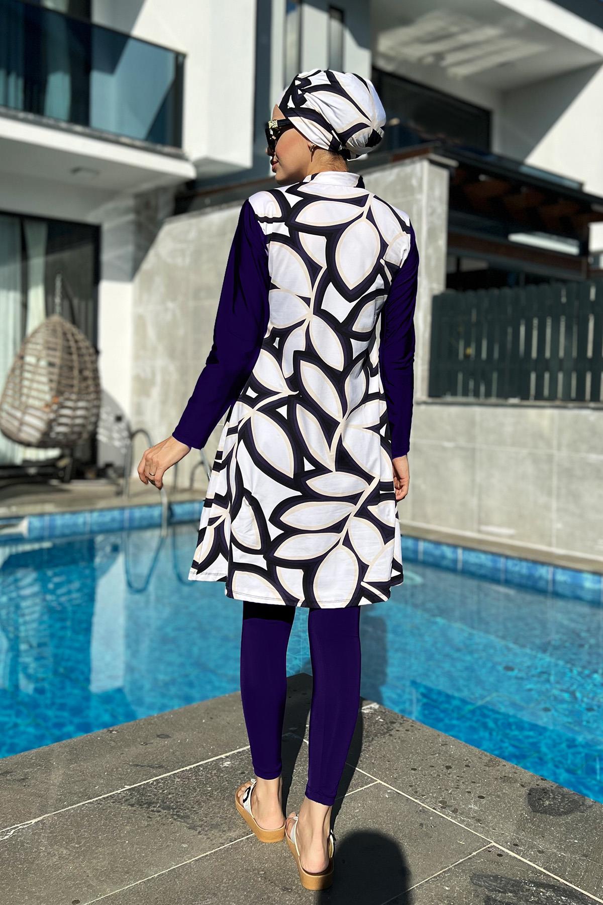 Tasarım Tam Kapalı Tesettür Mayo Remsa Mayo Lacivert 900-400-7