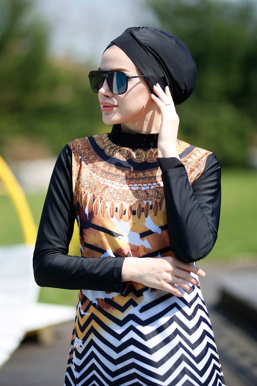 Tasarım Tam Kapalı Tesettür Mayo Remsa Mayo ANTİK