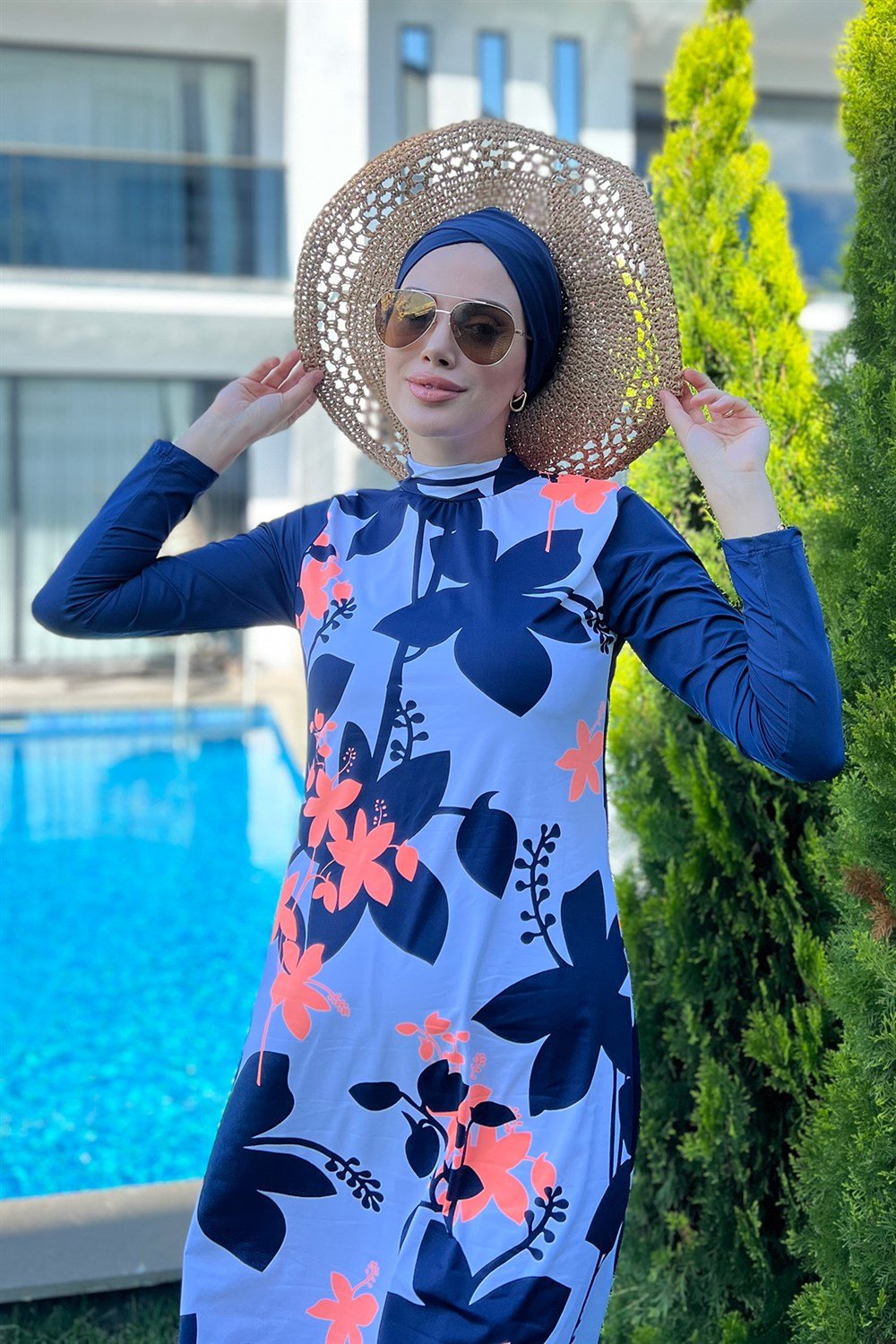 Tasarım Tam Kapalı Tesettür Mayo Remsa Mayo Turuncu 900-400-3