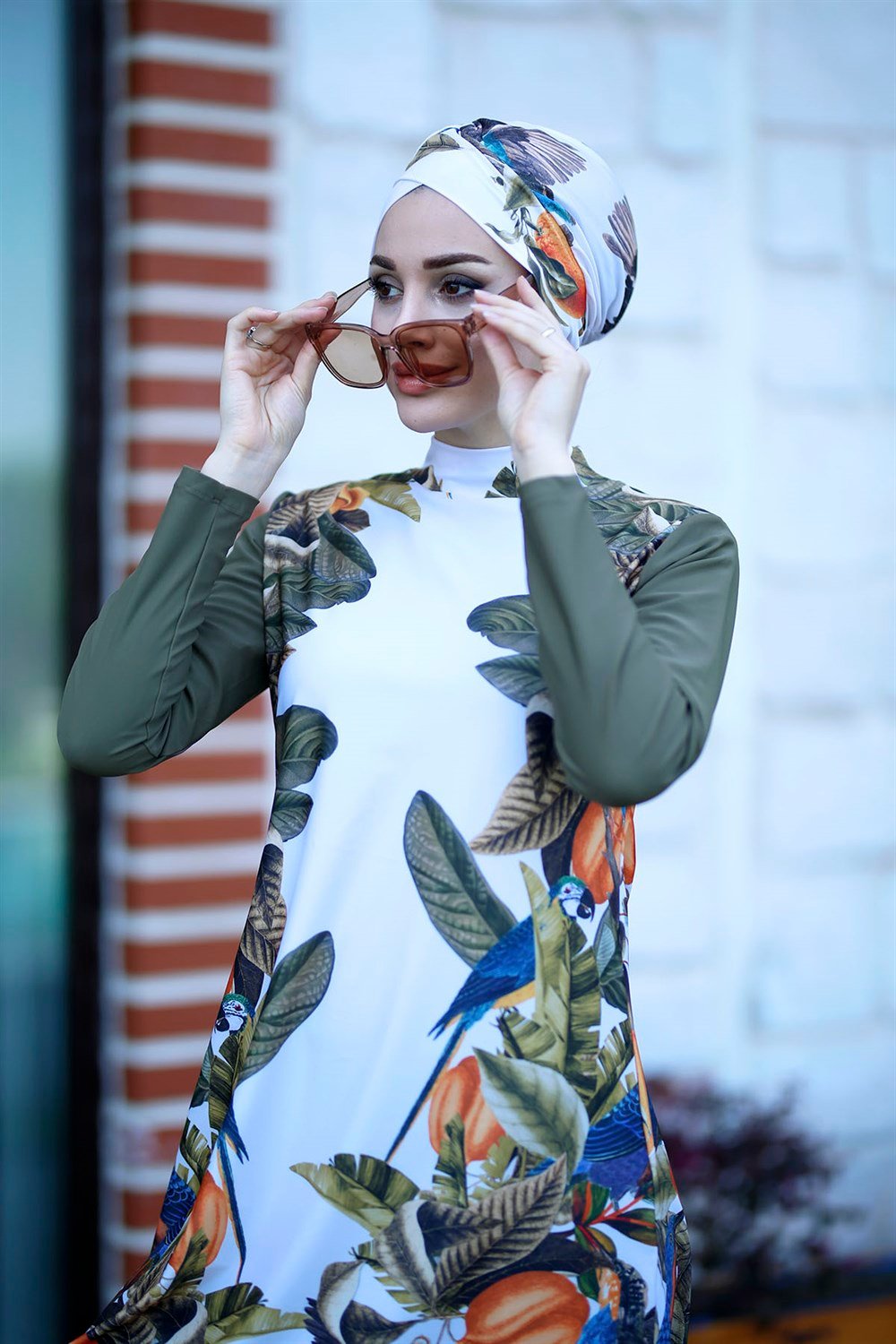 Tasarım Tam Kapalı Tesettür Mayo Remsa Mayo Brezilya