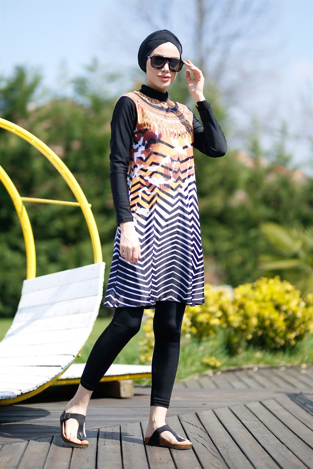 Tasarım Tam Kapalı Tesettür Mayo Remsa Mayo ANTİK