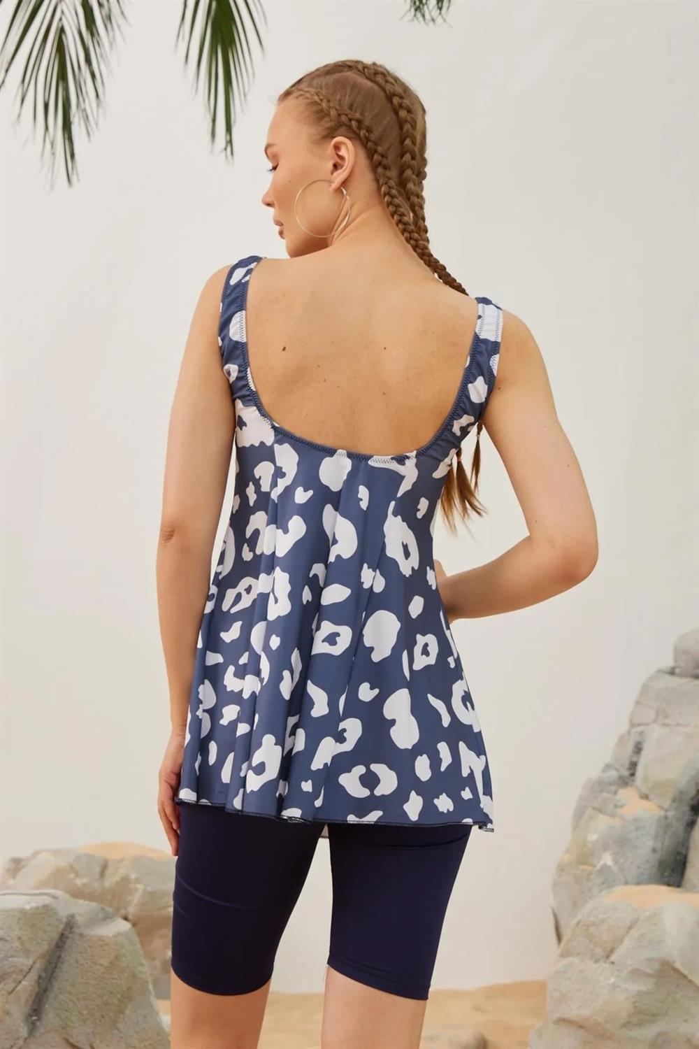 Taytlı Elbise Mayo Etekli Mayo Yüzücü Mayo S123-19