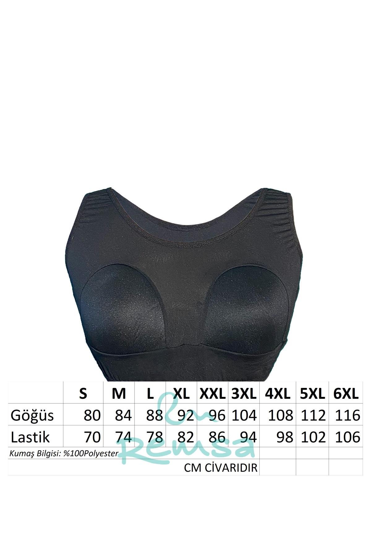 Tek Büstiyer Tesettür Mayo İçine Mayo Büstiyer RBUS-01 Siyah