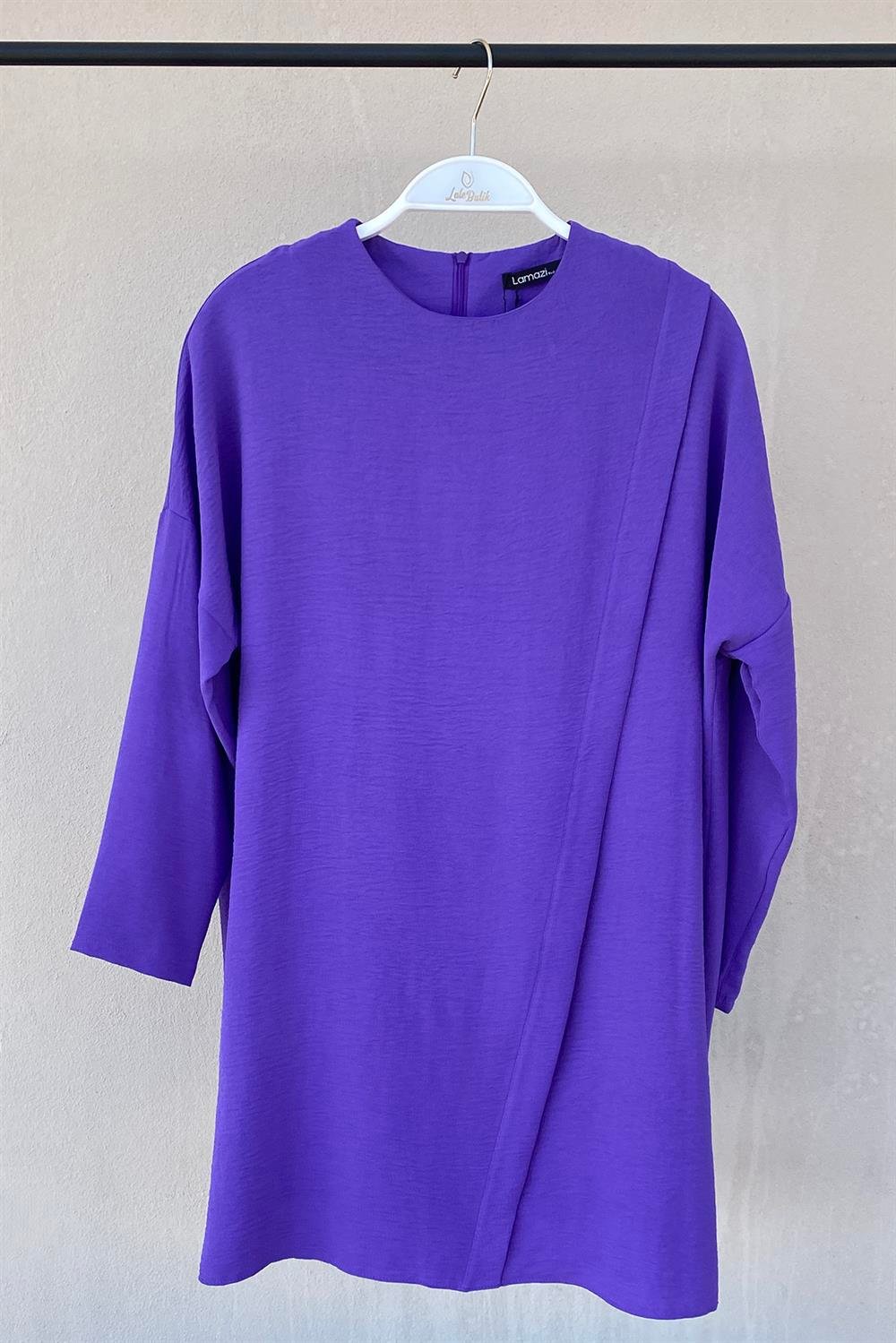 Tesettür Ayrobin Tunik 1056 Mor