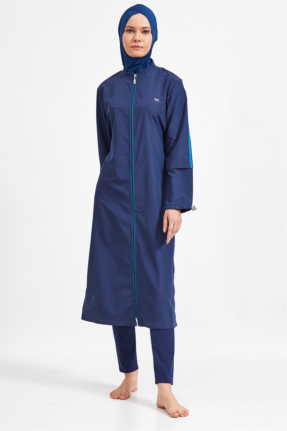 Tesettür Uzun Mayo 1314 Koyu Lacivert