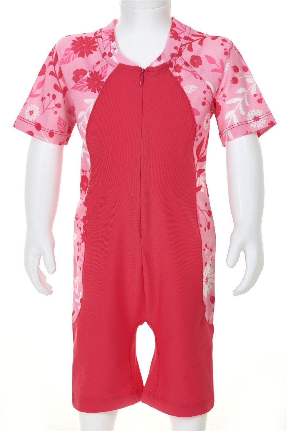 Tulum Kısa Kollu Şortlu Çocuk Bebek Mayo 3189 Mercan