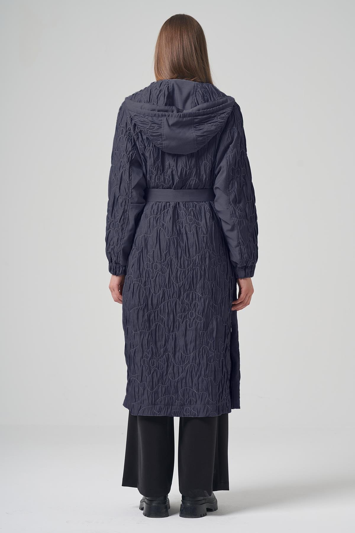 Yanları Çıtçıt Detaylı Star Kap Ceket 6806 Lacivert