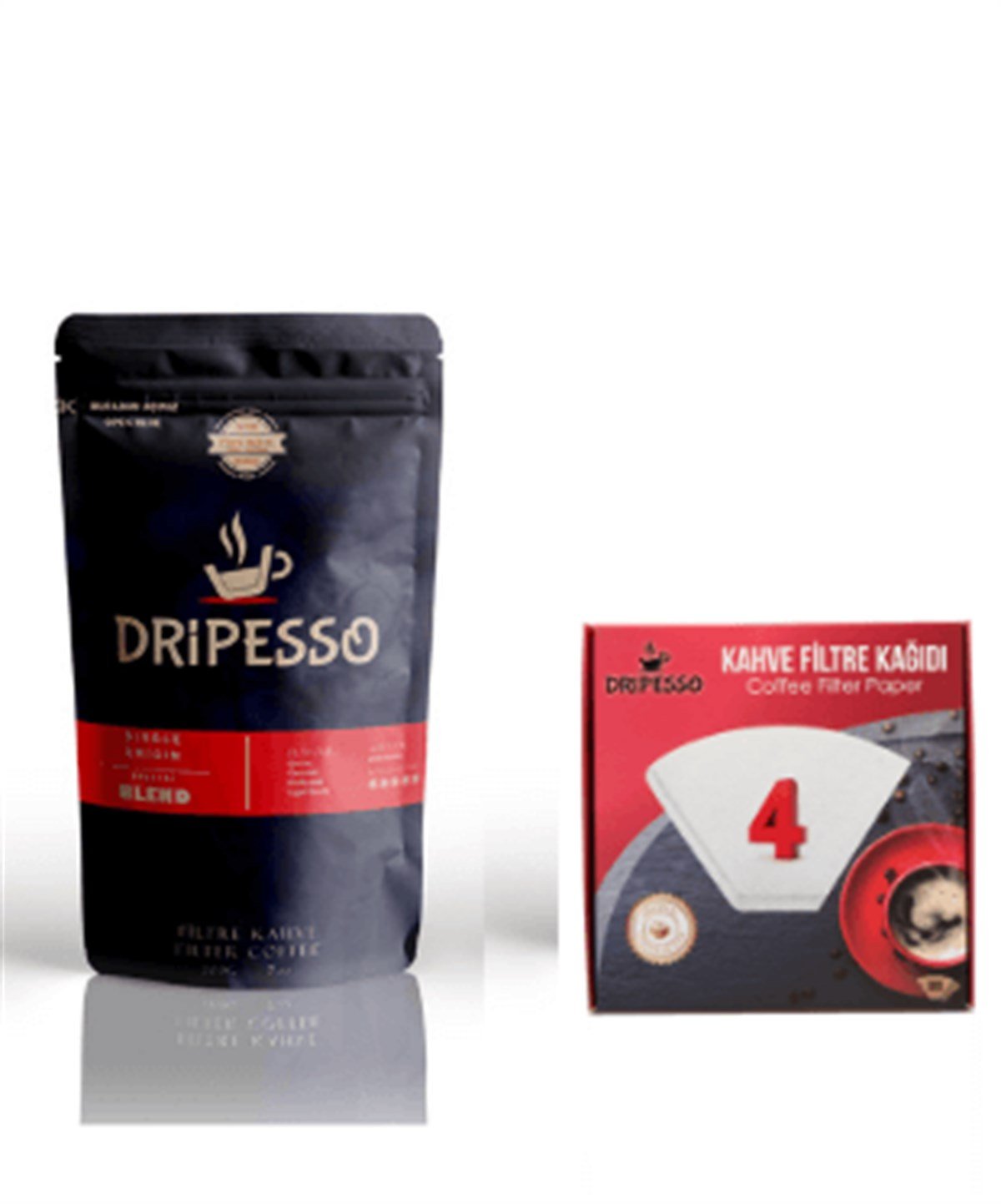 Blend Filtre Kahve SetiDripesso Blend Filtre Kahve 250Gr | Filtre Kahve kağıdı SetiFiltre Kahveler